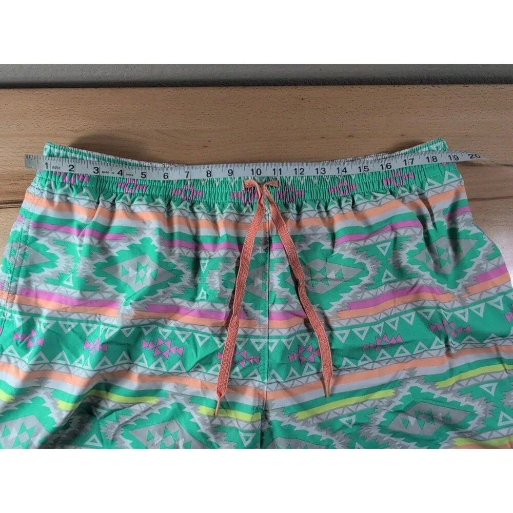 Chubbies Swim Trunks Men 2XL Aztec Retro Geometric Print Lined